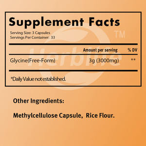 Venta al por Mayor OEM - Personalizable - Glicina 1.000 mg - Apoyo al Neurotransmisor - Suplemento Dietético - Forma Libre - Product Image 2