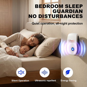 Repelente Eletrônico Ultrassônico de Pragas Anti-Mosquito e Insetos, Matador de Pestes, Plugue EU, Controle de Pragas Interno - Product Image 4