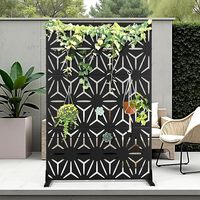 Clôture de jardin en métal perforé, design de portail principal, support mural en aluminium massif, panneaux de clôture découpés au laser, clôtures pour maison
