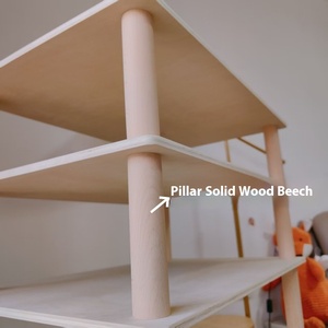 Holz Montessori Regenbogen Grimms <span class=keywords><strong>Grapat</strong></span> Lager regal Ins Style Spielzeug Lager regal in Holz farbe für Kinderzimmer und Kindergarten - Product Image 4