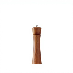 Juego de Molinillos de Sal y Pimienta Ecológicos de Madera de Acacia con Mecanismo Giratorio, Recargables Manualmente, Base de Madera, Capacidad de 120 ml - Product Image 6