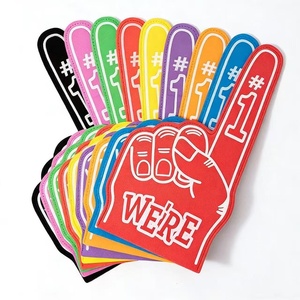Gants de cheerleading multicolores du fabricant, avec grandes paumes en EVA et finition imprimée, en mousse, pour événements sportifs, approvisionnement direct en stock - Product Image 1