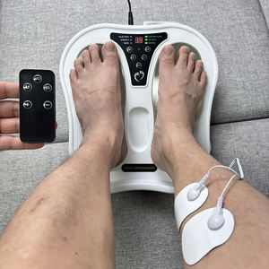 2025トレンド製品EMS TENS電気フットマッサージャー足促進血液循環機レッグマッサージャー暖房付き - Product Image 1