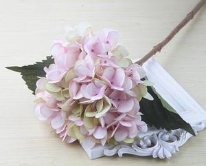 Party Supplies <strong>Artificial</strong> <strong>Hydrangea</strong> Flower Head 47cm Single Real Touch <strong>Hydrangeas</strong> for Wedding Centerpieces Home Flower - Product Image 4