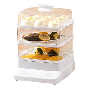 Double-layer Steaming Rack Large Capacity <b>Electric</b> Food <b>Steamer</b> Home Food Warmer Cooker Vegetables Steam Cooker - Product Image 1