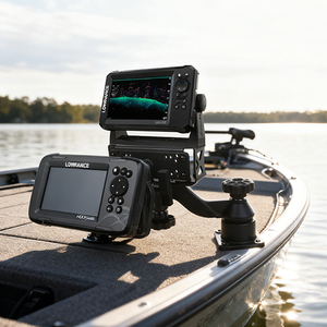 VINmounts Boat Fish Finder Screen Mount 007 Base to Dual Base Converter <b>Bracket</b> Adapter Marine Electronics Display Holder - Product Image 6