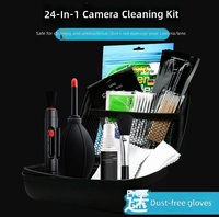 Kit de nettoyage pour appareil photo reflex numérique comprenant des écouvillons pour capteur CMOS compatibles Fujifilm, une solution de nettoyage pour objectif et un étui de transport