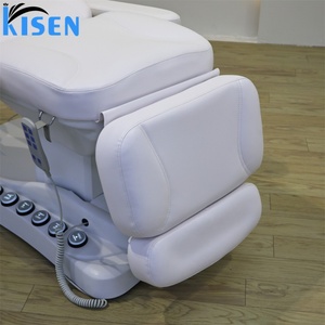 KISEN Meubles de salon de beauté très demandés, lit de soin esthétique à 3 moteurs avec commande au pied, table de massage électrique moderne pour spa - Product Image 5