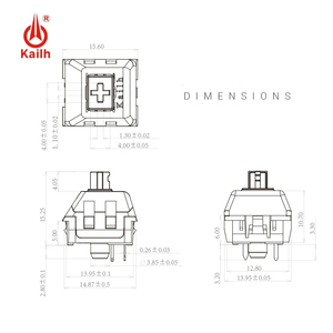 Interrupteur Kailh Polia à sensation <span class=keywords><strong>tactile</strong></span> avancée, style <span class=keywords><strong>HP</strong></span>, clavier mécanique RGB/SMD, interrupteur MX à tige transparente, compatible RGB SMD 3 broches - Product Image 5