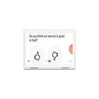 Top vente montage mural bureau sol debout écran tactile smiley terminal rétroaction client enquête équipement satisfaction machine