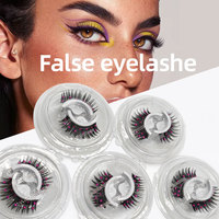 Faux cils réutilisables ODM en gros, doux et moelleux, ornés de strass étincelants et de cristaux, pour un look glamour