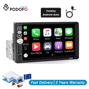 Stock UE - Autoradio Podofo 7'' 1 Din avec Carplay et Android Auto - Lecteur MP5 1 Din - Bluetooth, FM, Égaliseur, Entrée Auxiliaire + Micro - Product Image 1
