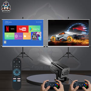 Mini <span class=keywords><strong>projecteur</strong></span> portable GAMER 180 °   Console de jeu rotative WiFi6 avec écran de 300-50 pouces, compatible avec le home cinéma, le camping en plein air - Product Image 2