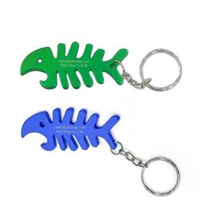 Llavero de Metal Personalizado con Forma de Espina de Pescado, de Alta Calidad y Bajo Precio, para Regalo, con Abrebotellas - Product Image 3