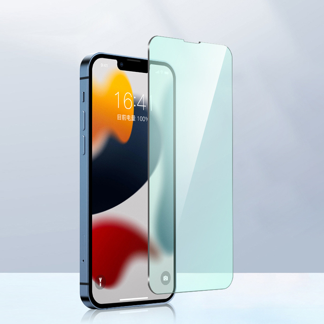 Hot Sale 2024 Screen Protector Silk Print Anti Blue Light Tempered Glass Screen Protector for iPhone 16