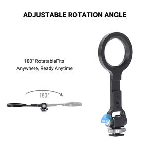 थोक भारी शुल्क चुंबकीय फोन माउंट-360 ° रोटेशन कोल्ड जूता बेस आईफोन फोटोग्राफी के लिए समायोज्य - Product Image 3