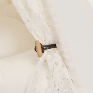 PiCi Paw Portable <span class=keywords><strong>Dog</strong></span> Puppy Play <span class=keywords><strong>House</strong></span> Cat Bed Tipi Cortina de encaje blanco Tiendas de campaña para mascotas Casas con cojín grueso - Product Image 3