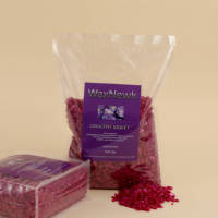 WaxNewk plus récent paillettes non parfumées violet 1kg 2.2LB forme de goutte d'eau sans colophane cire pour le corps à faible point de fusion cire hypoallergénique