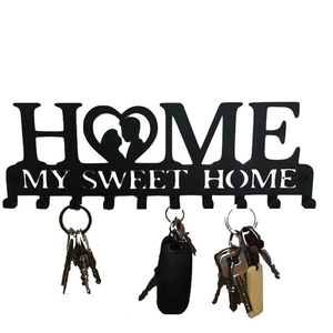 Jh-mech – porte-clés mural en métal rustique, décoration de la maison, My <span class=keywords><strong>Sweet</strong></span> Home, porte-clés mural - Product Image 3