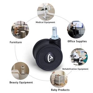 <span class=keywords><strong>Roulettes</strong></span> pivotantes sans trace 50/65 mm, double roue, avec tige d'insertion 11*22, pour meubles, armoires <span class=keywords><strong>TV</strong></span> / consoles multimédias - Product Image 4