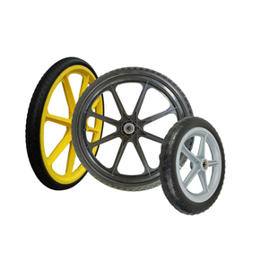 Roues de chariot de plage pliantes en acier de qualité supérieure de 6, 8, 10, 12, 13, 16 pouces, 400-8, roues en mousse PU pour brouette - Product Image 6