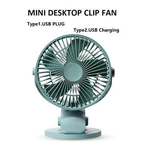 2024 nouveau 2000mAh personnalisé <span class=keywords><strong>petit</strong></span> USB Mini Clip ventilateur sans fil muet <span class=keywords><strong>grand</strong></span> vent double électrique longue Endurance ventilateur de bureau - Product Image 3