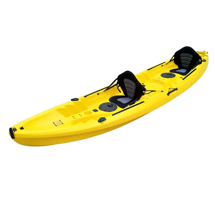 Prezzo di fabbrica 390cm personalizzato sedersi sul mare Kayak per tre persone con paddle