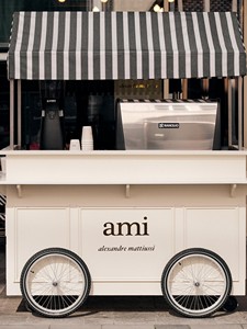Carrello Caffè Mobile in Ferro Battuto, Espositore Promozionale, Chiosco per Negozi, Stand per Alimenti <span class=keywords><strong>e</strong></span> Bevande, Stand per Fiori, Chiosco di Vendita - Product Image 1