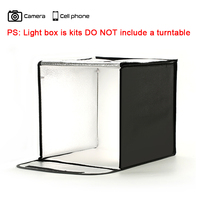 Plateau tournant à œil automatique BKL pour Studio Photo, boîte lumineuse LED Portable et pliable, 75x75cm, Mini éclairage, tente flash