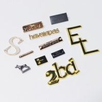 Accessoires vestimentaires : Plaque en métal doré gaufrée, étiquette métallique personnalisée, logo de marque, découpe laser écologique
