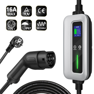5M 6A/8A/10A/13A/16A Adjustable Home Use Type 2 Portable <strong>EV</strong> <strong>Charger</strong> <strong>Cable</strong> - Product Image 3