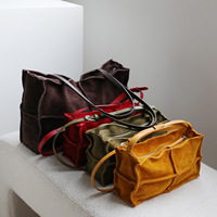 Sac à main tendance en daim mat effet cuir de vachette, style vintage minimaliste, polyvalent pour femme, sac porté épaule, classique moderne