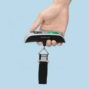 50kg LCD Digital Luggage Scale Portable Travel Electronic Suitcase Scale Hanging Scales Weight Balance Handheld