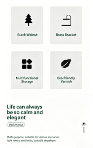 ถาดไม้เนื้อแข็งทำมือสองด้านสุดหรู ขนาดเล็ก สำหรับโต๊ะกาแฟในห้องนั่งเล่น ใช้เสิร์ฟและตกแต่งบ้าน - Product Image 5