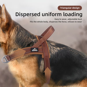 Laisse réfléchissante en forme de T pour grands chiens, légère, en polyester, <span class=keywords><strong>protection</strong></span> dorsale pour les activités de plein air, soudaine - Product Image 4