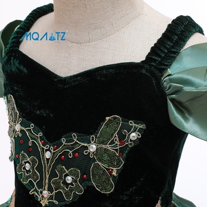 <span class=keywords><strong>Vestido</strong></span> de Satén de un Solo Hombro para Niñas con Bordado, <span class=keywords><strong>Vestido</strong></span> de Princesa para Niñas, Disfraz de Elsa para Halloween, Carnaval, Navidad - Product Image 4