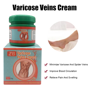 ZB varices <span class=keywords><strong>crème</strong></span> veines d'araignée vasculite <span class=keywords><strong>crème</strong></span> vasculaire veine jambe douleur pommade soins de santé naturel le sien 20g - Product Image 2