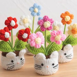 Maceta de Flores Tejida a Crochet, Hecha a Mano y Personalizable, Mini Maceta de Conejito Tejido para Decoración del Hogar - Product Image 3