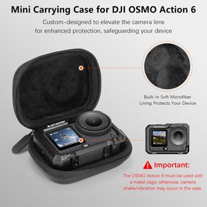 Amazear para DJI Osmo Action 6, Bolsa de Transporte Portátil con Forro Suave y Compartimentos Personalizables para Accesorios de Cámara - Product Image 3