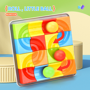 Juego de Pista de Canicas 2 en 1 Creativo y Educativo, Tablero de <span class=keywords><strong>Dibujo</strong></span> Borrable, Laberinto de Bolas para Armar, Juguete Educativo Temprano - Product Image 4