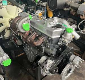 Ensemble moteur d'excavatrice pour engins de génie civil 6D16 MITSUBISHI d'origine, 6 cylindres, 125 kW, d'occasion, avec support en bois d'origine pour le Japon - Product Image 2