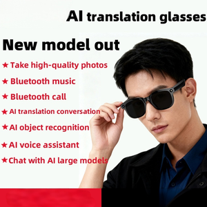 Lunettes Intelligentes IA Portables pour la Recherche Mains Libres, <span class=keywords><strong>Chat</strong></span> IA, Traduction IA, Audio Intelligent avec Caméra pour l'Extérieur - Product Image 1