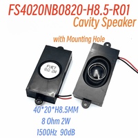 Speaker Mini Persegi Panjang Berkualitas Tinggi 4020 40x20 Subwoofer Internal Laptop 8 Ohm 2 Watt Full Range Dengan Kabel 40MM*20MM