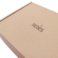 Caja de Cartón Corrugado Kraft Ecológica Personalizada con Relieve, Caja de Embalaje Plegable Premium con Logotipo Impreso para Envío y Regalos