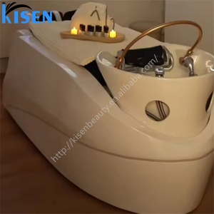 Table de massage thaïlandaise Kisen sans accoudoirs, lit de spa japonais pour la tête, table de salon électrique avec circulation d'eau, chaise de fumigation, lumière LED - Product Image 5