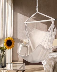 WOQI 도매 저렴한 면 소재 야외용 해먹 의자 (정원, 공원, 농가용) - Product Image 6