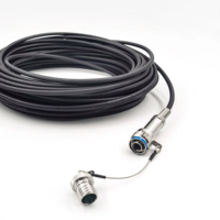 Connecteur extérieur étanche 2/4/8/12 cœurs J599/mpo D38999, utilisant un câble J599 LSZH, cordon de raccordement en fibre optique pour environnements difficiles
