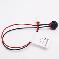 Konektor MX1.25 2 Pin Tahan Air untuk Kabel Harness Otomotif, Perakitan Kabel Saklar Tombol Berulir Bulat Kustom OEM