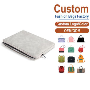 Funda para Portátil de PU Gris Claro para MacBook y Huawei |   Fabricación Personalizada OEM/ODM para Marcas de Tecnología y Estilo de Vida - Product Image 2