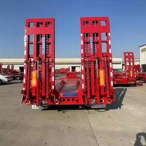 Remolque de camión volquete de plataforma plana de tres ejes de segunda mano más vendido para uso de carga y servicios públicos - Product Image 3